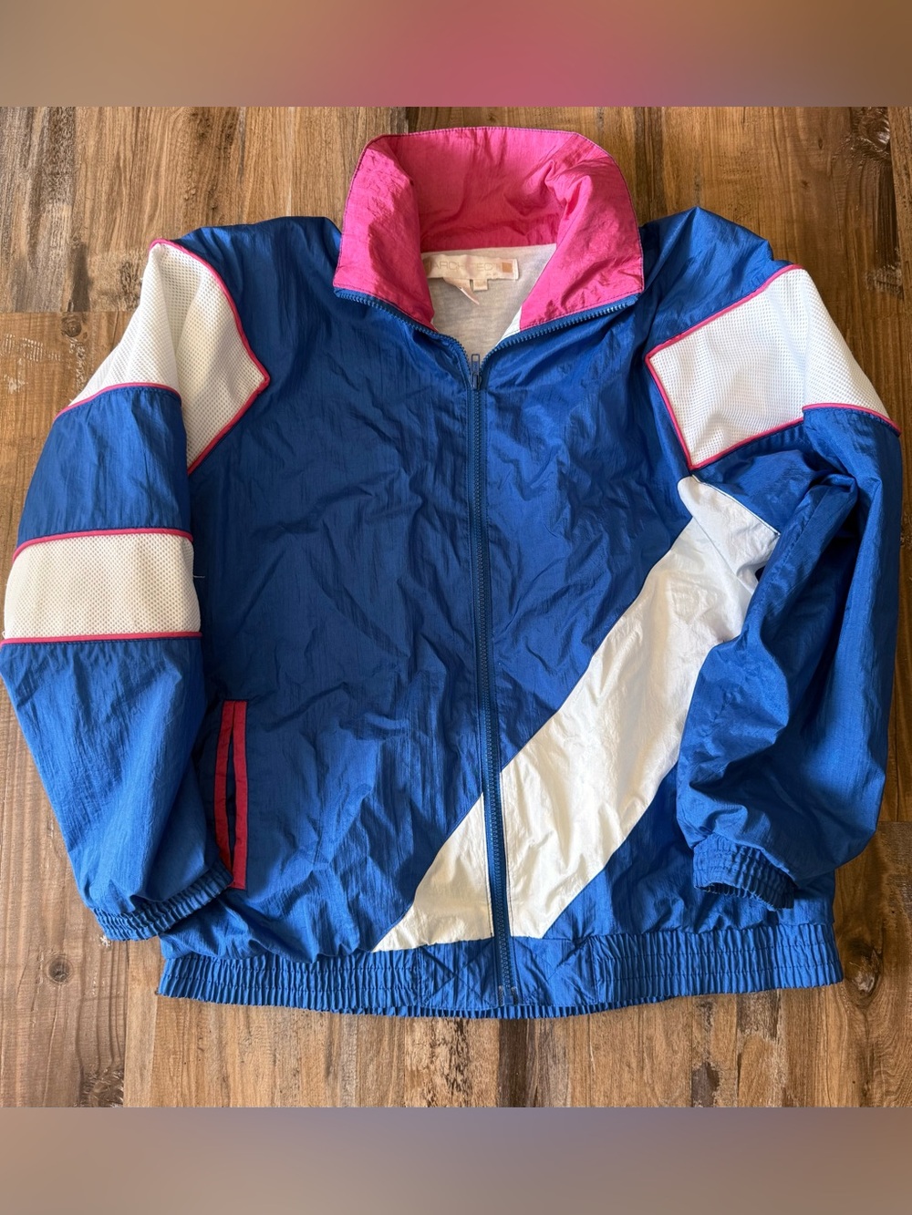Vintage 90s Colorblock Windbreaker Jacket 💙💖 (Size M)
